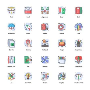 Art &amp; Designing Illustrazione stock