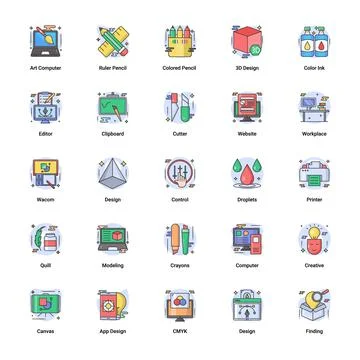 Art &amp; Designing Illustrazione stock