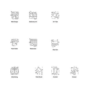 Art &amp; Designing Illustrazione stock