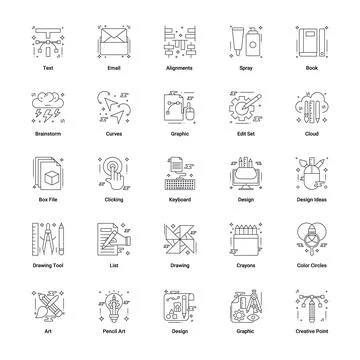 Art &amp; Designing Illustrazione stock