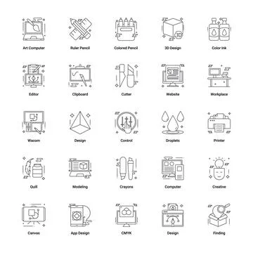 Art &amp; Designing Illustrazione stock