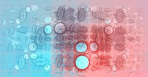 Art destruction Stockillustratie