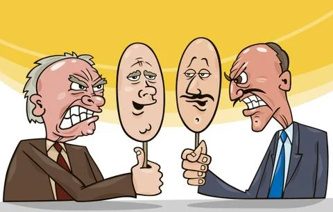 Art of diplomacy Stock Illustration