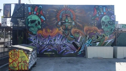 The Art District of Downtown of LA Stock Footage 82903764