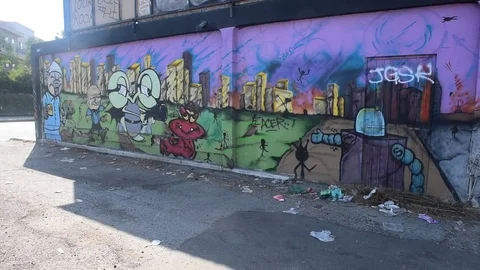 The Art District of Downtown of LA Stock Footage 82903766