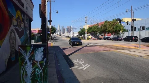 The Art District of Downtown of LA Stock Footage 82903776