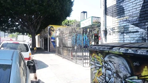 The Art District of Downtown of LA Stock Footage 82903802