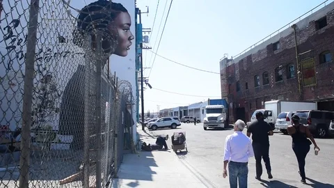 The Art District of Downtown of LA Stock Footage 82903852