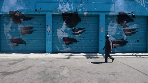 The Art District of Downtown of LA Stock Footage 82903854