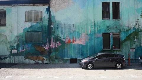 The Art District of Downtown of LA Stock Footage 82903878