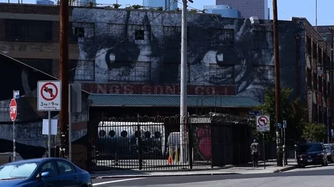 The Art District of Downtown of LA Stock Footage 82903896