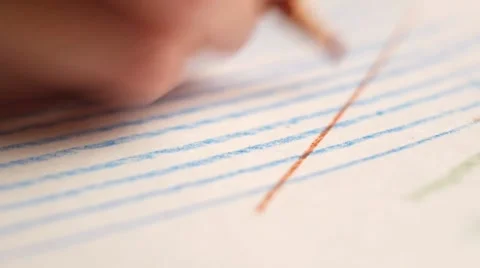 Art. Drawing with colored pencils Stock Footage 8828308
