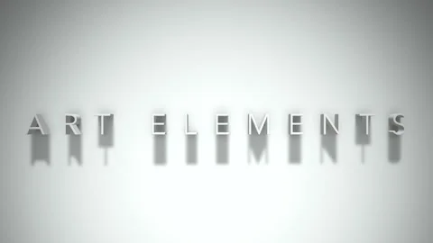 Art elements 3D title animation white text on a white background Stock Footage 299824722