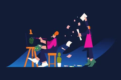 Art Encryption Illustration Illustrazione stock