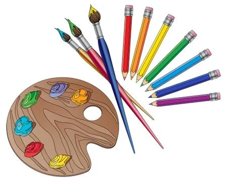Art equipment Stock Illustration