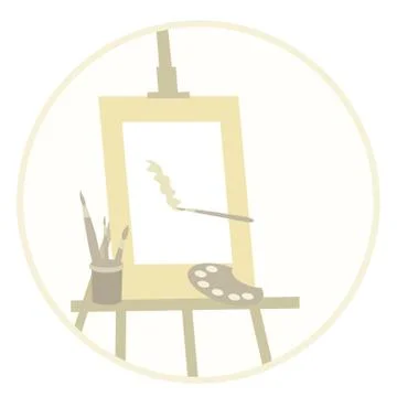 Art equipments Stock Illustration