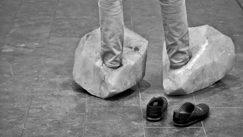 An art exibition Stock Photos