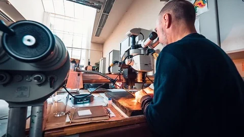 Art Expert At Work Video stock 77418197