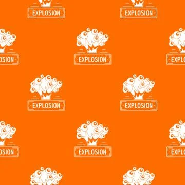Art explosion pattern vector orange イラスト素材