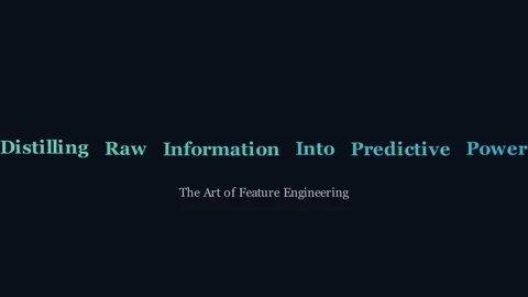 The Art of Feature Engineering Stock Footage 338304232