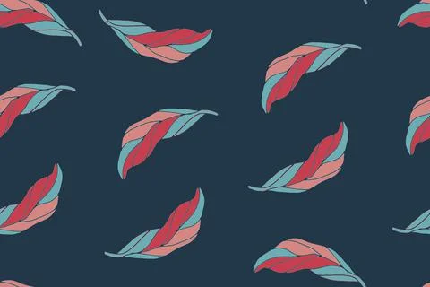 Art floral vector seamless pattern. Gzrnet leaves. Stock Illustration