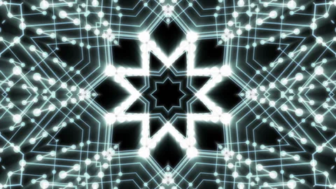 Art Flower Background. Fractal Loop Background Video stock 90264014