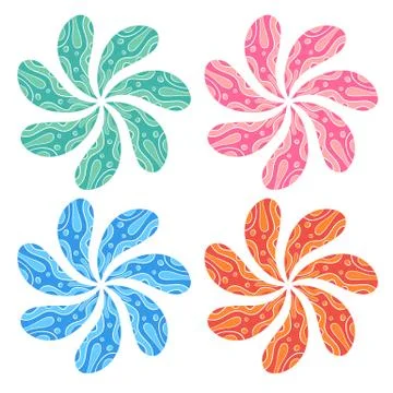Art Flower vector Stock Illustration