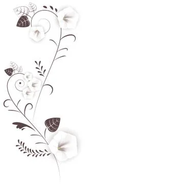 Art flowers background Stock Illustration
