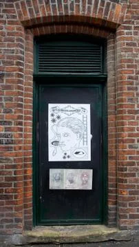 Art fly posting Stock Photos