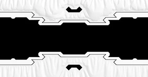 Art Frame with hi-fi elements and fabric covering. Vector graphics. 스톡 일러스트