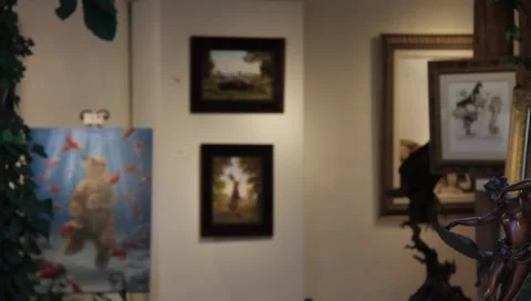 Art Gallery 0416 Stock Footage