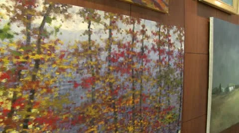 Art gallery (1 of 3) Video stock 10786067