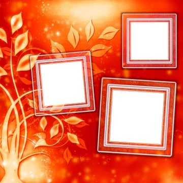 Art gallery. frames old leather. Stock Illustration