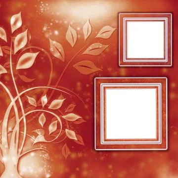 Art gallery. frames old leather. 스톡 일러스트