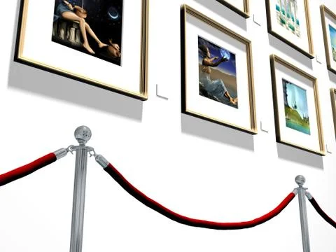 Art gallery Stock Illustration