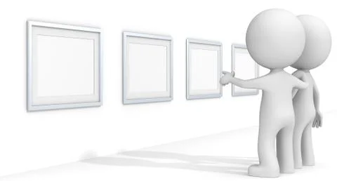 Art Gallery. Stock Illustration