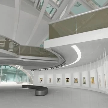 Art Gallery Modern 3D Model