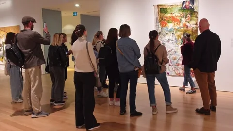 Art Gallery Presentation Stock Footage 288633394