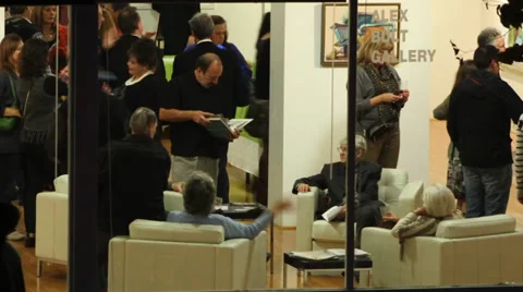 Art Gallery TIme Lapse Stock Footage 36596558