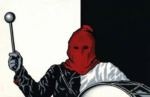 Art;  graphics; hands graphics; poster, executioner,the political process, Stock Illustration