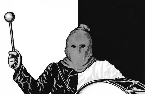 Art;  graphics; hands graphics; poster, executioner,the political process, re Ilustración de archivo