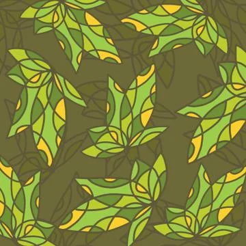 Art green pattern Stock Illustration