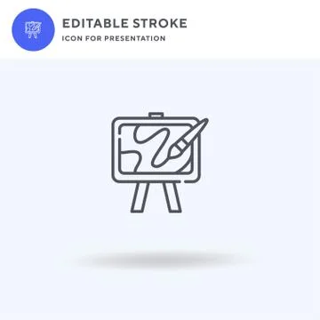 Art icon vector, filled flat sign, solid pictogram isolated on white, logo イラスト素材