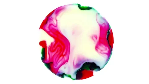 Art Ink Paint Explode Diffusion in Sphere Video stock 82986455