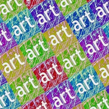 Art Letters Motif Pattern Stock Illustration