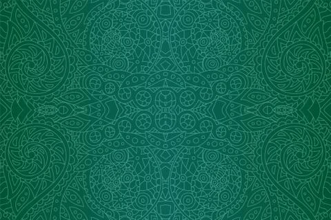 Art with linear pattern on beautiful background Stock Illustration