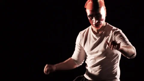 Art man 3 dancing fun Stock Footage 89626478