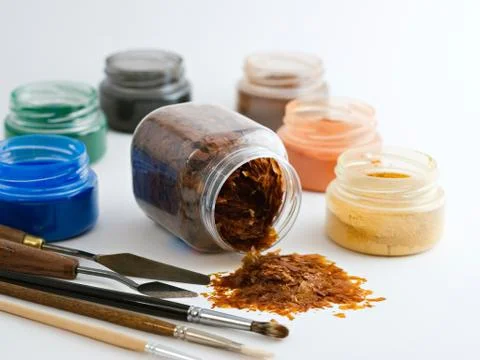 Art material Stockfoto's