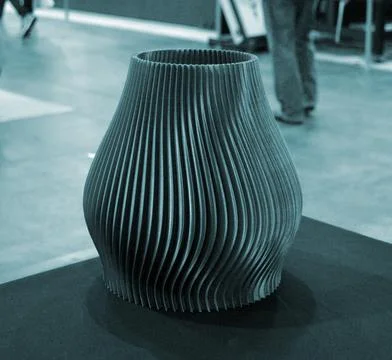 Art model printed 3D printer from molten plastic Object created on a 3D printer Stock Photos