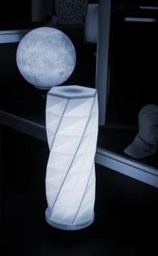 Art model printed 3D printer from molten plastic Object created on a 3D printer Stock Photos